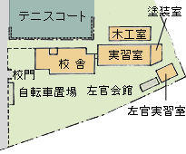 久慈高等職業訓練校　敷地図